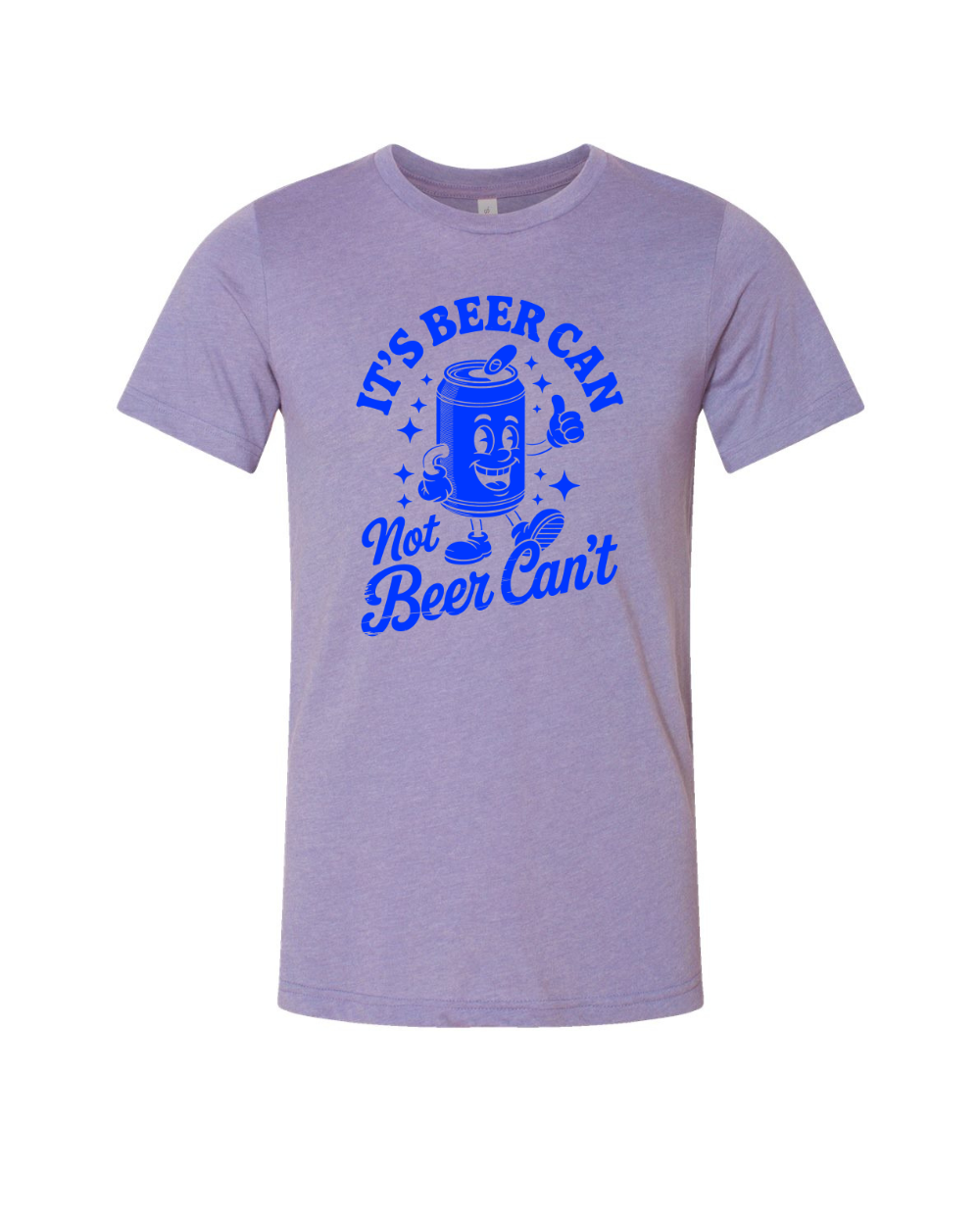 Funny Sarcastic Beer Can Drinking Blue Bella Canvas Unisex Graphic T-Shirt