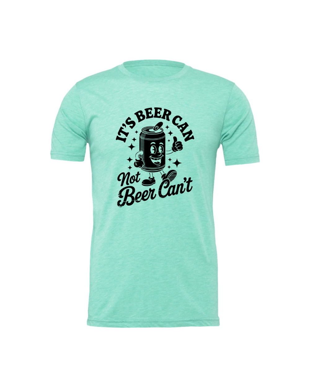 Funny Sarcastic Beer Can Drinking Black Bella Canvas Unisex Graphic T-Shirt