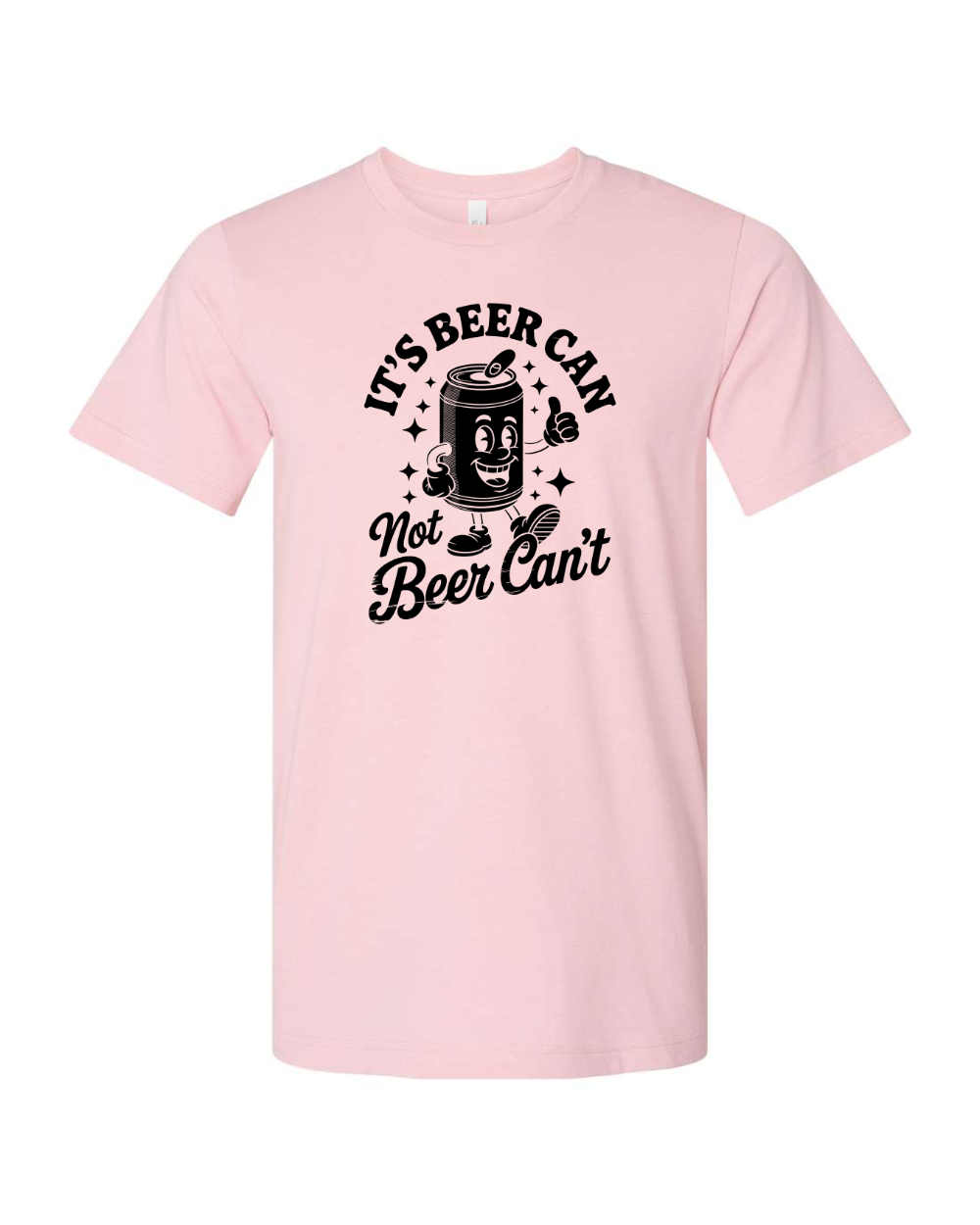 Funny Sarcastic Beer Can Drinking Black Bella Canvas Unisex Graphic T-Shirt