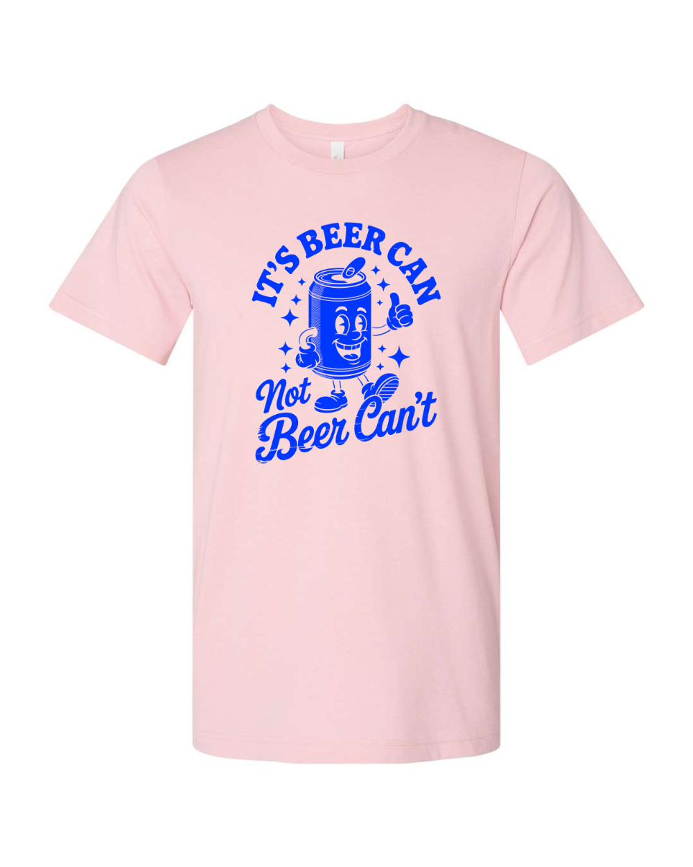 Funny Sarcastic Beer Can Drinking Blue Bella Canvas Unisex Graphic T-Shirt