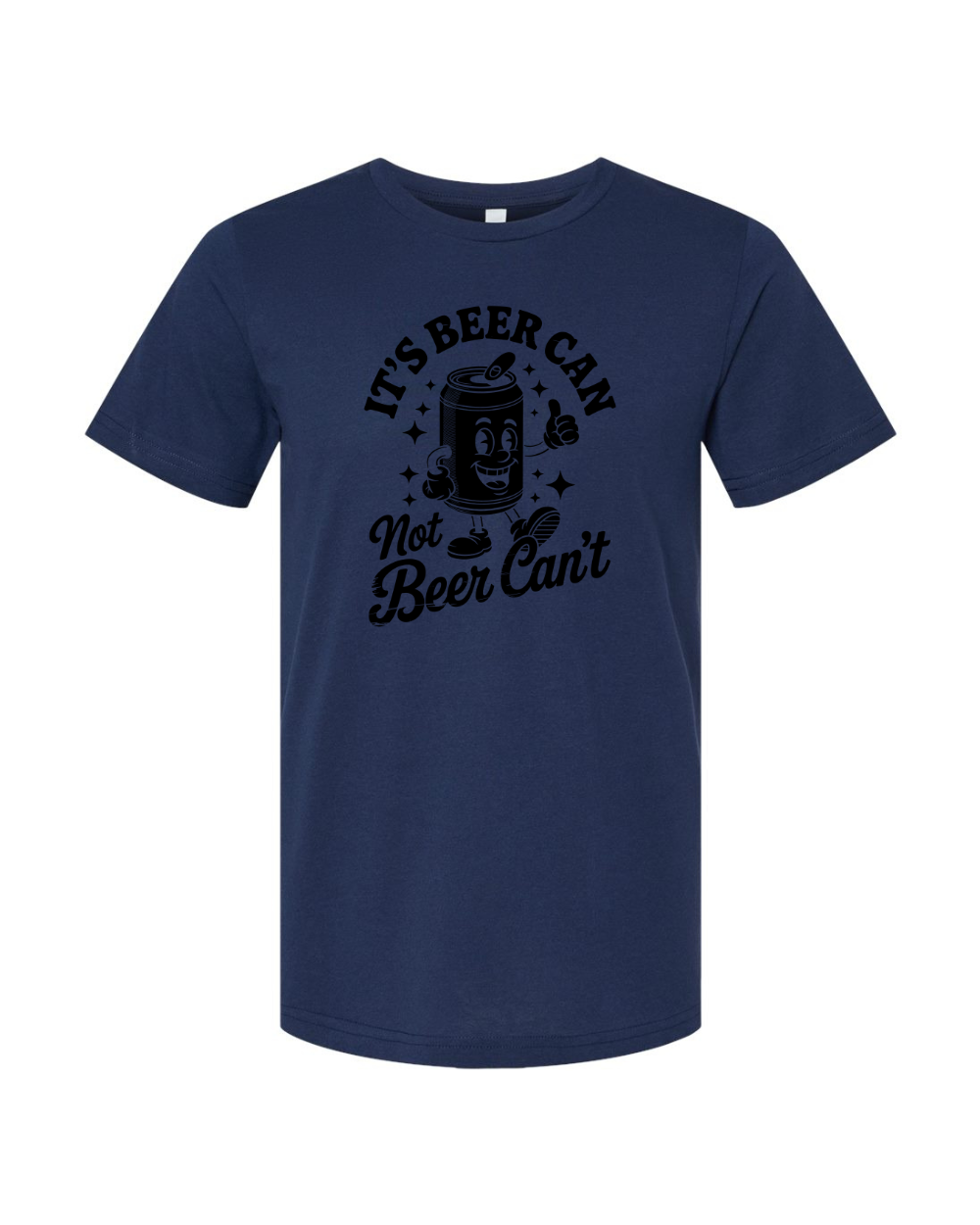 Funny Sarcastic Beer Can Drinking Black Bella Canvas Unisex Graphic T-Shirt