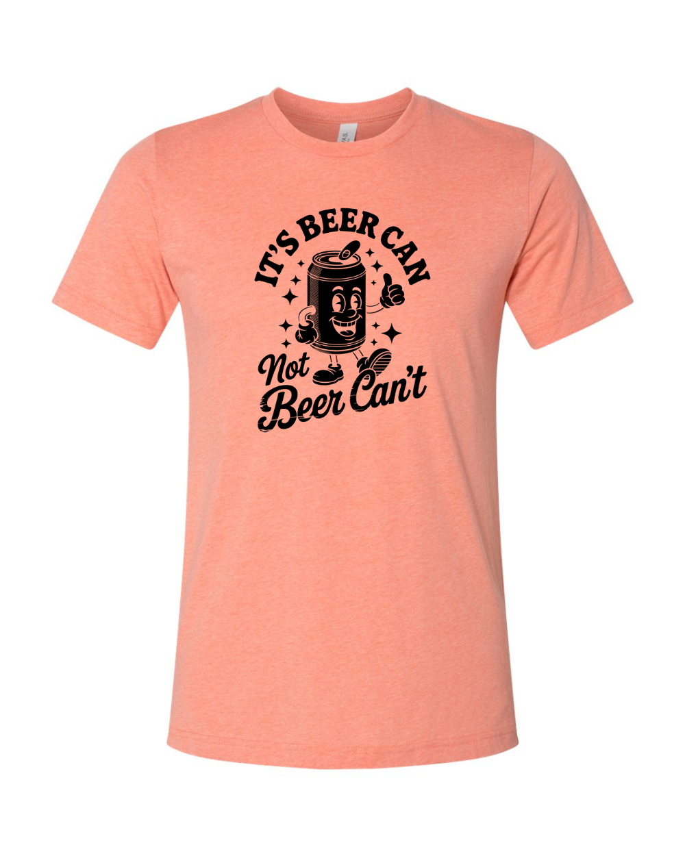 Funny Sarcastic Beer Can Drinking Black Bella Canvas Unisex Graphic T-Shirt