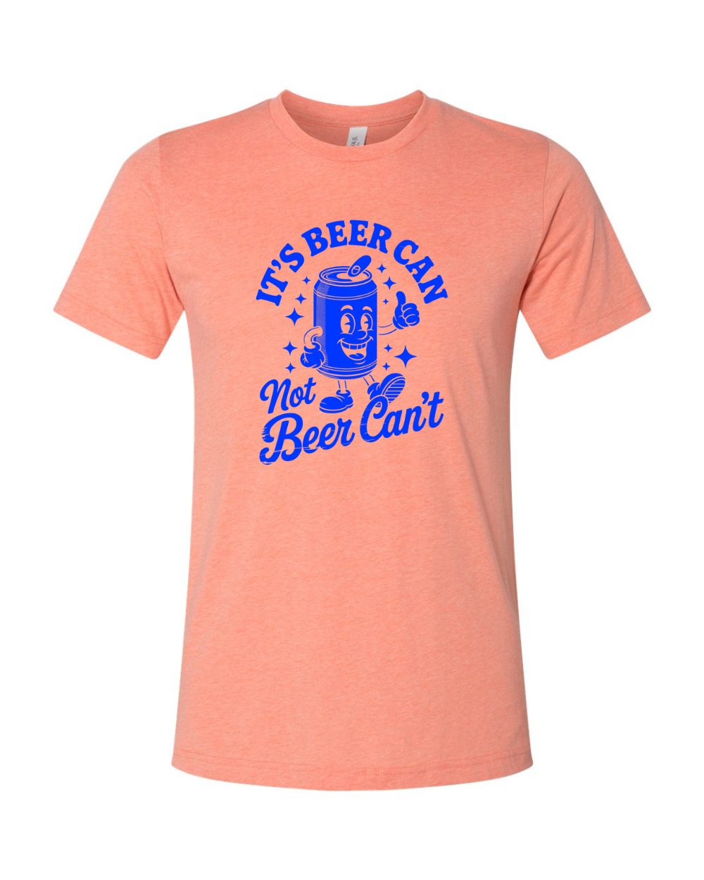Funny Sarcastic Beer Can Drinking Blue Bella Canvas Unisex Graphic T-Shirt