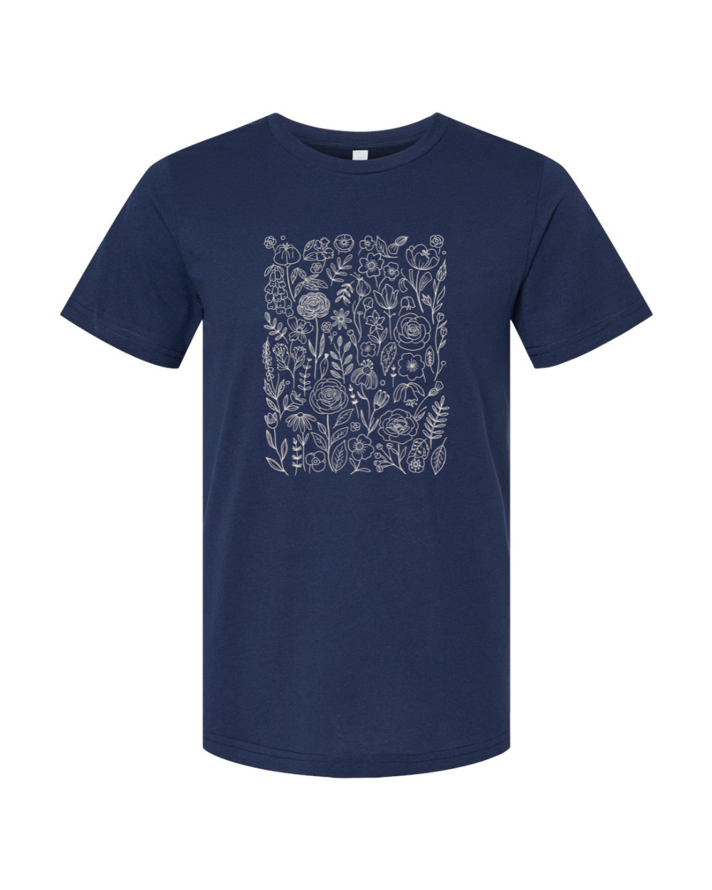 Lace Wildflowers Beige Bella Canvas Unisex Graphic T-Shirt