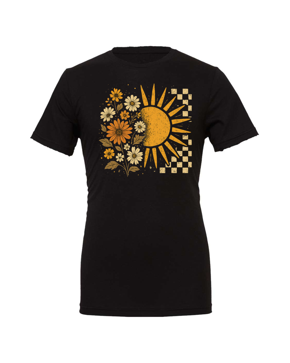 Floral Sun Bella Canvas Unisex Graphic T-Shirt